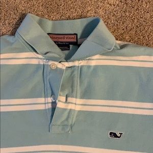 Men's Vineyard Vines Aqua Blue Polo Shirt